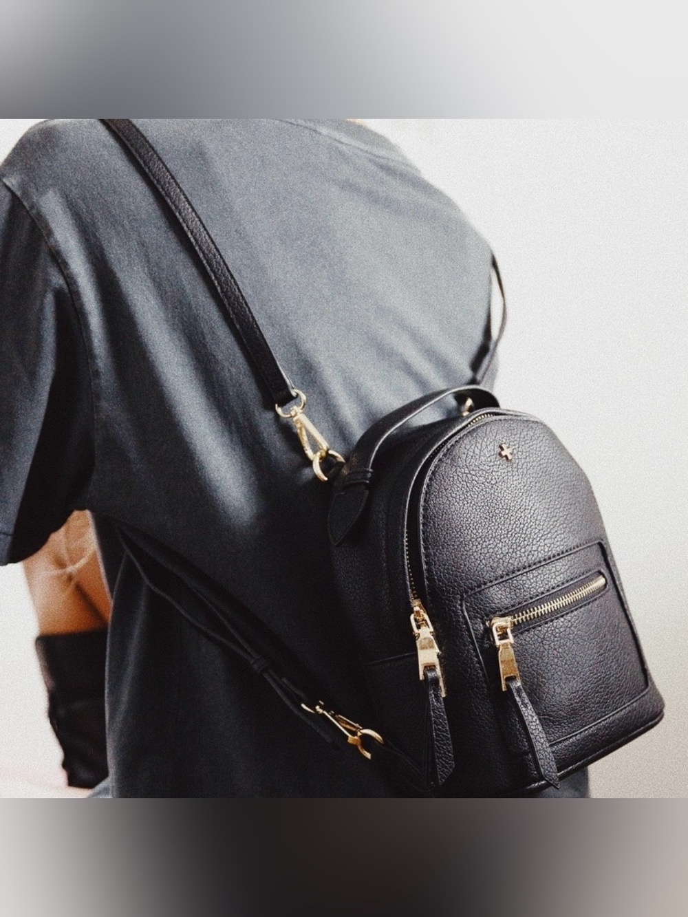 Princess Polly Peta+Jain Zoe Faux Leather Preppy Academia Classic Mini Backpack